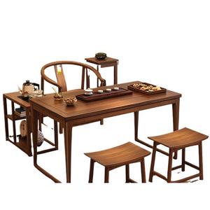 Juego de Mesa y Sillas de Té de Madera Maciza Estilo Chino, 4 Piezas, Muebles Duraderos para Té Kung Fu, para Sala de Estar y Uso Doméstico - Product Image 5