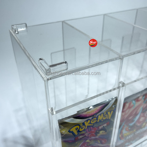 SHP tại chỗ Pokemon Trò chơi thẻ gói Acrylic 6-slot Dispenser xếp chồng lên nhau Công suất thiết kế 300 + thẻ gói lưu trữ hiển thị - Product Image 3