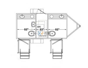 Contenedores de Envío Personalizados para Comida Rápida, Cocina, Pub, Bar, Kiosco, Restaurante Flotante en Contenedor de 40 pies - Product Image 2