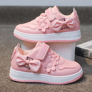 Sneakers basse da <span class=keywords><strong>bambina</strong></span> autunno inverno, nuove scarpe casual con suola morbida per bambini grandi, chiusura slip-on. - Product Image 2