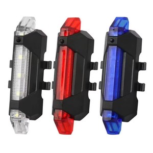 Feu arrière de vélo rechargeable par USB, lumière d'avertissement de sécurité pour la conduite nocturne, éclairage LED haute luminosité pour le cyclisme en extérieur - Product Image 6