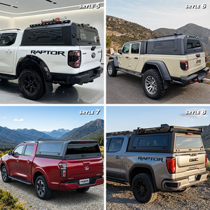 Toldo rígido de aluminio para camioneta Toyota Tundra Ford F150, sin perforaciones, para caja de 5.5 pies, con ventanas correderas, impermeable, <span class=keywords><strong>IForce</strong></span> - Product Image 4