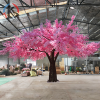 Arbre de cerisier artificiel Sakura pour la décoration de restaurant et de mariage, expédié de l'usine dans les trois jours