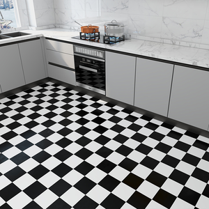 Autocollants <span class=keywords><strong>de</strong></span> <span class=keywords><strong>sol</strong></span> en <span class=keywords><strong>vinyle</strong></span> PVC auto-adhésifs modernes et imperméables pour intérieur et papier peint à motifs d'échecs pour la décoration <span class=keywords><strong>de</strong></span> <span class=keywords><strong>cuisine</strong></span> et <span class=keywords><strong>de</strong></span> salle <span class=keywords><strong>de</strong></span> bain – Vente chaude - Product Image 1