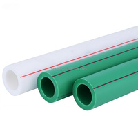 Tuyau en plastique PPR (polypropylène) flexible haute pression, durable, écologique, anti-UV (pour eau froide et chaude), blanc/vert, ISO
