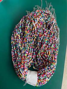 Wholesale Fashionable Bohemian Style Seed <b>Bead</b> Necklace for Children Random Color Gold Plated Versatile <b>Plastic</b> Accessory - Product Image 2