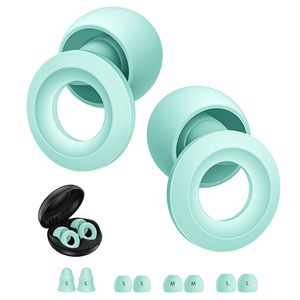 Tapones de silicona personalizados de 4 tamaños con espuma viscoelástica, filtros insonorizantes y silenciosos para dormir, reducción de ruido - Product Image 6