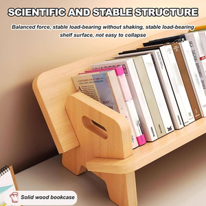 Wood Desk <strong>Shelves</strong> Organiser <strong>CD</strong> Display <strong>Storage</strong> Box Mini Countertop Display Rack Small Multi-Functional <strong>Storage</strong> Shelf - Product Image 3