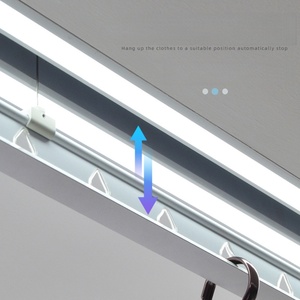 Embedded balcony ceiling intelligent voice control automatic lifting remote control invisible electric clothes drying rack - Product Image 3