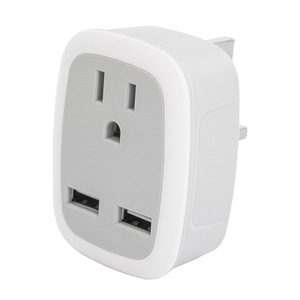 <span class=keywords><strong>Adaptador</strong></span> de viaje Internacional de EE. UU. A Reino Unido, enchufe Universal de 2.4A, <span class=keywords><strong>Cargador</strong></span> rápido, <span class=keywords><strong>adaptador</strong></span> de viaje inglés con 2 puertos USB - Product Image 3
