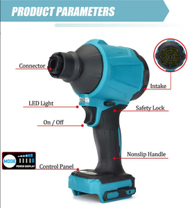 Teclado inalámbrico, ordenador, coche, limpiador, plumero y soplador de aire eléctrico con boquillas de accesorios, batería, pistola plumero de aire eléctrico - Product Image 5