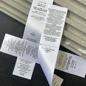 Chất Lượng Cao Tùy Chỉnh Lụa Chăm Sóc In Nhãn Cho Hàng May Mặc Cuộn Hình Dạng Rửa Chăm Sóc Hướng Dẫn Cho Quần Áo - Product Image 4