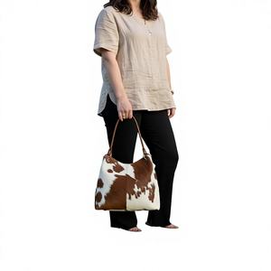 กระเป๋าถือหนังแท้สั่งทำพิเศษสำหรับผู้หญิง ปิดด้วยซิป เปิดปิดง่าย แฟชั่นฤดูร้อนและฤดูใบไม้ร่วง ปรับแต่งสีและโลโก้ได้-LHTB-0085 - Product Image 1