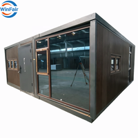 Maison conteneur pliable de luxe WinFair à bas prix, 20 pieds, pour la République Dominicaine, idéale pour maison de retraite / maison d'hôpital pour personnes âgées