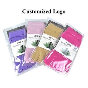 Calcetines de Yoga Antideslizantes de Cinco Dedos, Tejidos, Coloridos y Personalizados, de Alta Calidad, al por Mayor, para Mujer - Product Image 5