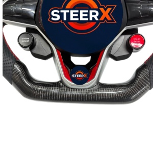 Volant en fibre de carbone forgé VW <span class=keywords><strong>Golf</strong></span> MK8 GTI <span class=keywords><strong>2020</strong></span> R GTE <span class=keywords><strong>GTD</strong></span> Jetta Passat CC avec matériau en cuir - Product Image 5