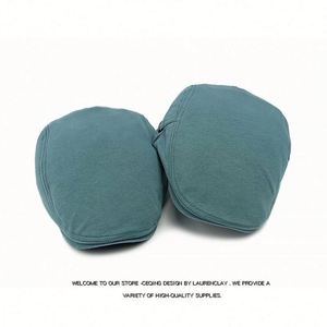 หมวกแบนสีทึบสำหรับฤดูใบไม้ผลิใหม่หมวกไอวี่แถบยางยืดและหัวเข็มขัดแบบวินเทจหมวกไอวี่มีจำหน่าย - Product Image 2