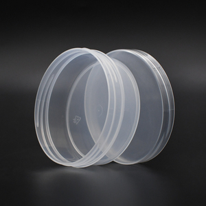 Hochwertiger 4 Unzen 100ml Schleim kleber Vorrats behälter Glas Transparenter hohler Weithals-Kunststoff behälter mit Deckel - Product Image 5
