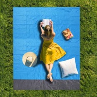 2*1.4m tente extérieure matelas poche Camping pique-nique tapis Portable plage couverture étanche à l'humidité pelouse plage lit équipement