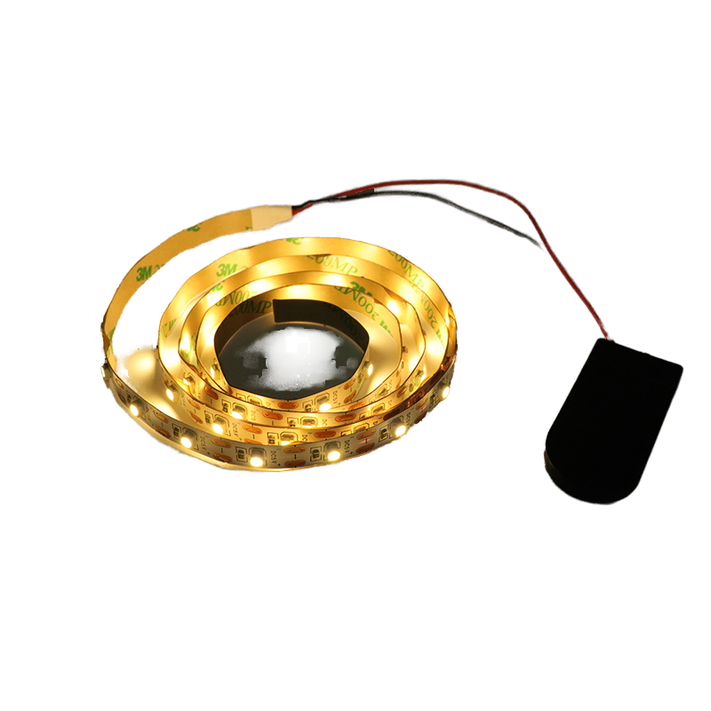 CR2032 Battery Cell Powered LED Strip Lights 5V 6V 0.5m Flexible SMD3528 Smd2835 Light Strings of 8mm Width