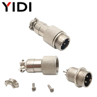 GX12 Aviator Aviation Circulaire Push-Pull Connecteur 12mm Mâle Femelle LC Câble Fil 2 3 4 5 6 Pin Air Mating Docking Plug Socket