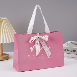 Borse Regalo di Lusso in Carta Rosa Personalizzate con Manici, Moderne e Durevoli, per Ragazze - Product Image 3