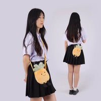 Mignon Simulation Vente Chaude Personnalisé Doux En Gros Ananas Sac À Bandoulière En Peluche Sac À Dos Jouet Cadeau D'anniversaire Pour Enfants