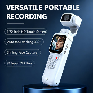 Caméra stabilisée de poche ZIHOTEK HJD05 64MP 4K30fps avec suivi de visage 330°, 31 filtres beauté, écran tactile Ultra HD 1,72 pouces, enregistreur Vlog - Product Image 1