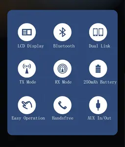 AGETUNR ตัวรับส่งสัญญาณบลูทูธ J40 V5.3,อะแดปเตอร์รับส่งสัญญาณเสียงในตัวไมค์3.5มม. สำหรับรถยนต์บ้านทีวีลำโพง - Product Image 2