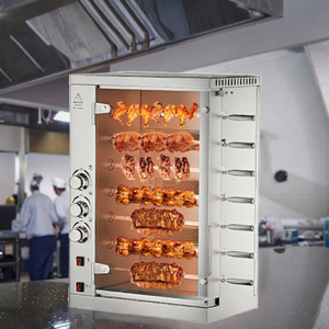Parrilla de Gas Comercial CHUANGYU de Gran Capacidad, <span class=keywords><strong>Horno</strong></span> Asador Giratorio de Acero Inoxidable con Función de Temporizador para Uso en Restaurantes - Product Image 2