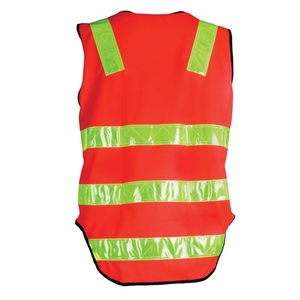 <span class=keywords><strong>Gilet</strong></span> de sécurité réfléchissant imperméable 100% polyester <span class=keywords><strong>gilet</strong></span> de travail haute visibilité pour les travailleurs de nuit de cyclisme de construction - Product Image 5