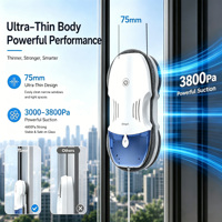 Робот-мойщик окон T10 Pro с большим резервуаром 120 мл, очищает 60 окон ㎡   Оптовые закупки для отелей и магазинов