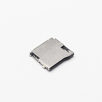 Haute Qualité Hauteur 1mm Carte SIM TF Micro SD Flip SMT T Flash Type Plaqué Or 9pin Push Push Type PCB T Flash PUSH SMT Connecteur