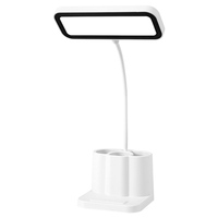 Lampe de bureau à LED avec porte-stylo, lampe de bureau rechargeable, lampe de bureau pour étudiants, lampe de bureau pour dortoir, lampe de chevet