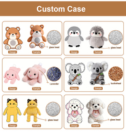 Jouet en peluche lesté personnalisé de haute qualité pour l'anxiété, parfait pour câliner, jouet en peluche doux lesté