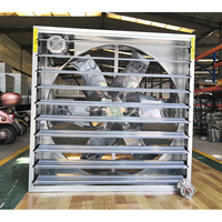 Ventilateur à haut débit d'air pour l'élevage de volailles, la ventilation des serres, le système de refroidissement et d'évacuation avec pales en acier inoxydable