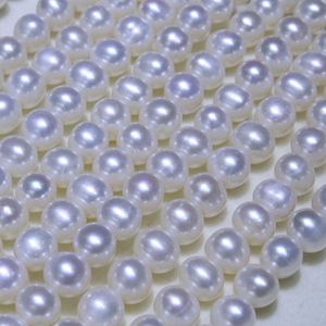 Collar de Perlas de Alta Calidad, Color Azul Plateado, Diseño de Cielo Estrellado, 7mm, Hebilla Exquisita Ajustable, Modelo Wenchi, Venta al Por Mayor - Product Image 1