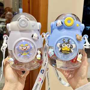 Bouteille d'eau portable pour enfants, grande capacité 1000 ml, écologique, avec sangle, idéale pour l'école et les excursions, vente en gros - Product Image 4