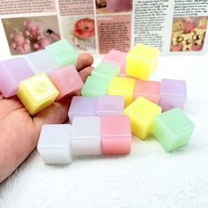 18mm Luminous Square Beads Acrylic Ice <b>Cubes</b> for DIY Jewelry Keychain Making Craft Supplies - Product Image 1