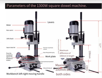 Perceuse à bois à double usage à trou carré et rond Machine à Tenon Portail Machine d'ouverture de Tenon Prix bas