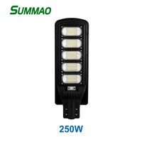 Lampadaire LED solaire tout-en-un intégré de 50W à 300W avec indice de protection IP65 pour les routes et les cours, vente directe en usine, nouveau design
