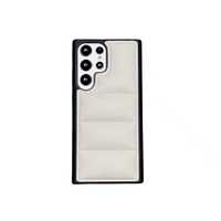 Coque de téléphone 3D en relief pour Samsung Galaxy S22, tissu ultra doux au toucher, rembourré de coton, protection PC rigide, anti-dérapant, EdgePhoneCover