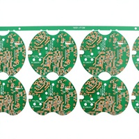 Carte de circuit imprimé rigide FR4 personnalisée, double face, ronde, OEM, pour lampe à ongles LED et module d'éclairage LED