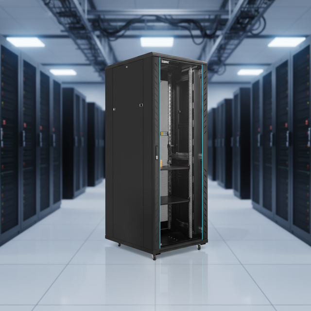 19-inch Standard Data Center Server Rack, 47U Floor-Standing Network Cabinet