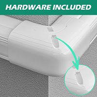 NOUVEAU Coude décoratif d'angle mural en PVC ignifuge HVACR CW pour climatiseur 90° °   Couverture de conduite d'air en PVC pour climatiseur