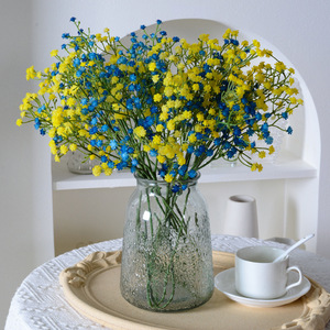 Décoration de table pour hôtel, maison, centre de table artificiel, fleurs artificielles gypsophile blanches pour mariage - Product Image 4