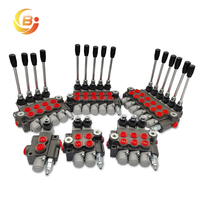 Válvula de Control Direccional Monobloque Manual de 4 Bobinas Junbao Serie P40, Personalizada para Maquinaria Agrícola, Tractor, OEM, Venta al Por Mayor