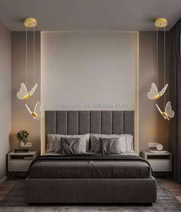 Lámpara Colgante de Lujo con Mariposas de Acrílico, Candelabros de Techo <span class=keywords><strong>y</strong></span> Lámparas Suspendidas para Cocina, Bar <span class=keywords><strong>y</strong></span> Decoración del Hogar - Product Image 4