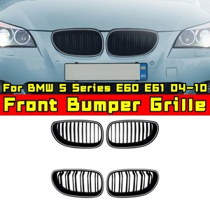 สำหรับ BMW ซีรีส์ 5 E60 E61 ปี 2004-2010 ชุดแต่งกระจังหน้า LED สำหรับกันชนหน้า ชุดแต่งกระจังหน้าสไตล์รถแข่ง อะไหล่ภายนอก - Product Image 1