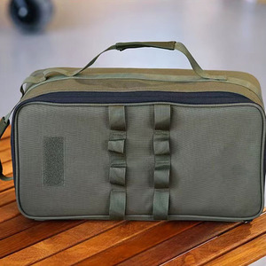 High Quality 1000D Polyester Camouflage Khaki Color Folding Fabric <b>Storage</b> Boxes 15L / <b>Collapsible</b> Fabric <b>Storage</b> Boxes / - Product Image 3